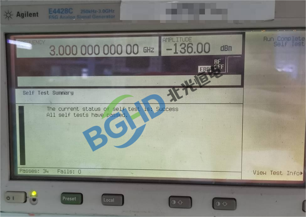 Agilent安捷伦E4428C ESG系列矢量信号发生器维修案例