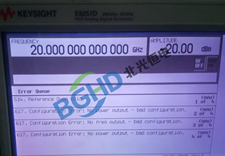 Keysight 是德信号发生器维修案例