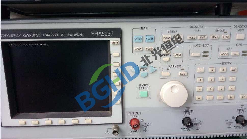 NF FRA5097频率特性分析仪开机报错故障维修案例