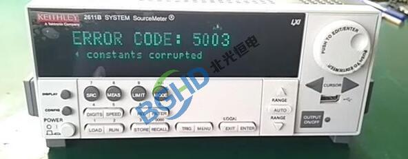 吉时利2611B源表开机报错5003故障维修案例