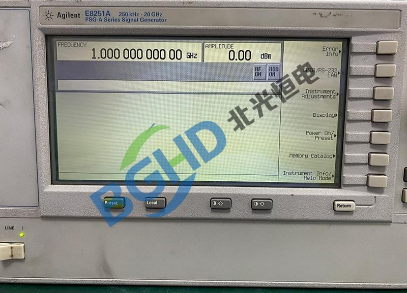 安捷伦E8251A射频源低频信号异常故障维修案例